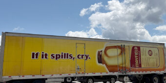 If it spills, cry. Mayfield Whole Milk