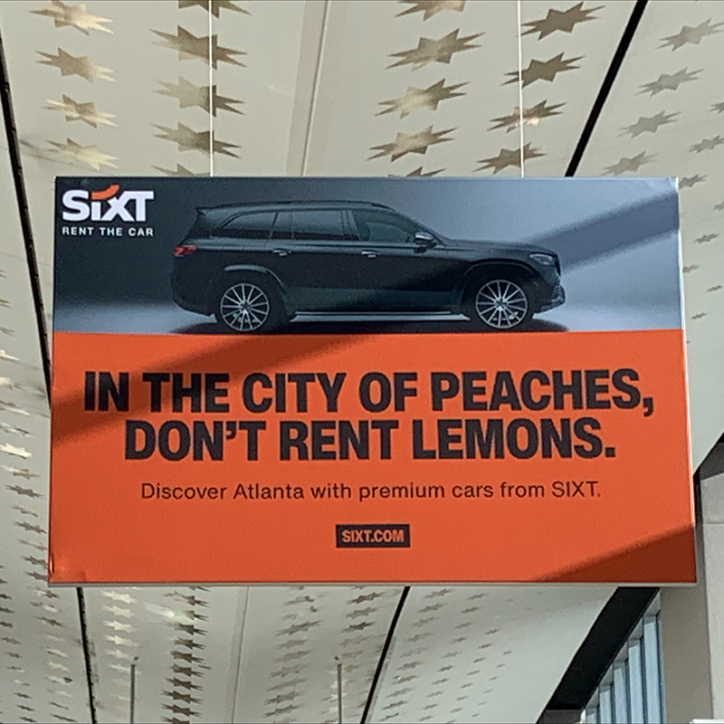 In the city of peaches, don't rent lemons. Discover Atlanta with premium cars from SIXT.